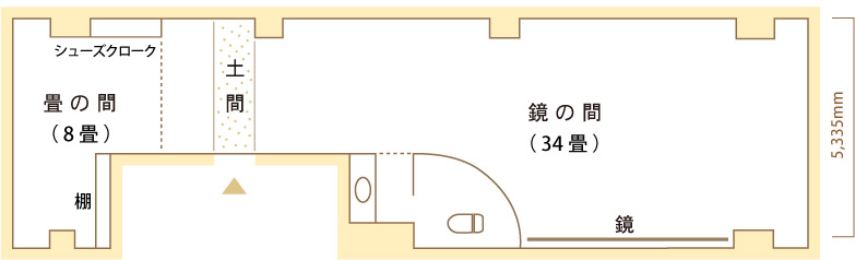 茅場町駅 徒歩２分にあるレンタルスペース「響ノ宮」フロア間取り図